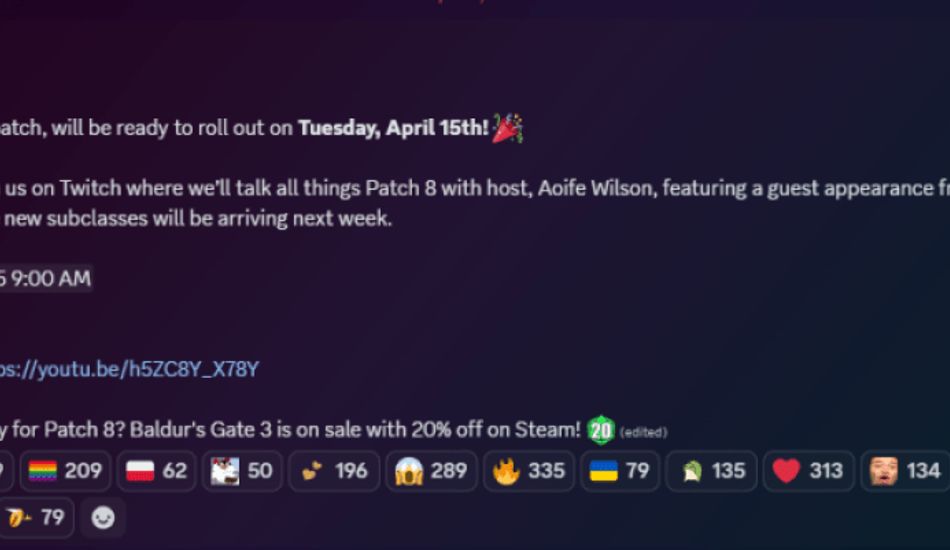 imageSortie Patch 8